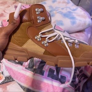 Brown Hiking Boots (never worn)